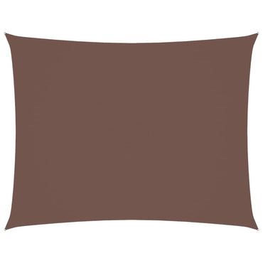 vidaXL Voile d'ombrage Tissu Oxford Rectangulaire 3,5x5 m Marron