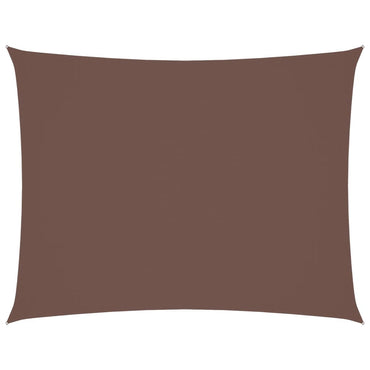 vidaXL Voile d'ombrage rectangulaire en tissu Oxford 4x5 m Marron