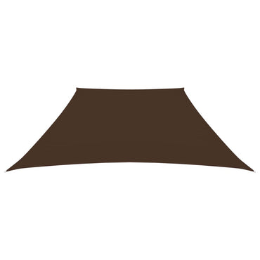 vidaXL Sonnensegel Oxford-Gewebe Trapezförmig 3/5x4 m Braun