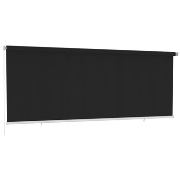 vidaXL Außenrollo 400x140 cm Schwarz HDPE