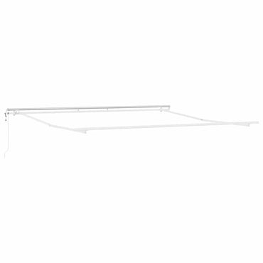 vidaXL Markisenrahmen Weiß 450 x 350 cm Aluminium