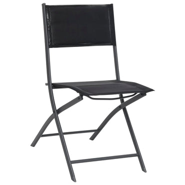 vidaXL Klappbare Gartenstühle 4 Stk. Stahl und Textilene