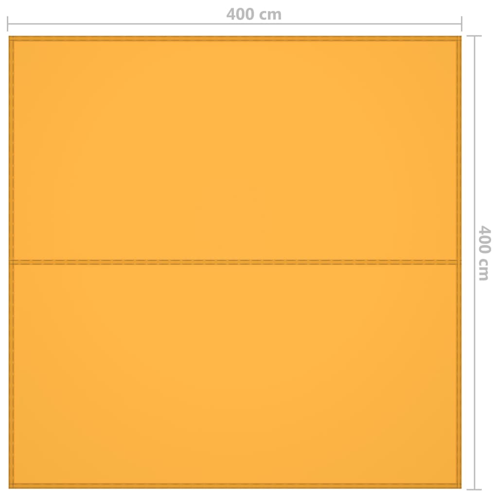 vidaXL Outdoor-Tarp 4x4 m Gelb