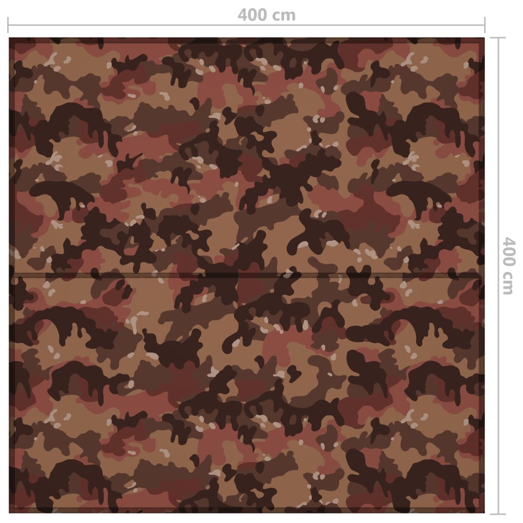 vidaXL Outdoor-Tarp 4x4 m Camouflage