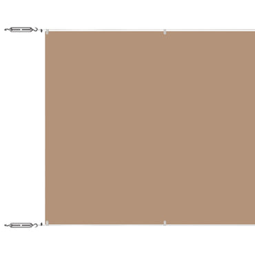vidaXL Store latéral Taupe 100x1200 cm Tissu Oxford