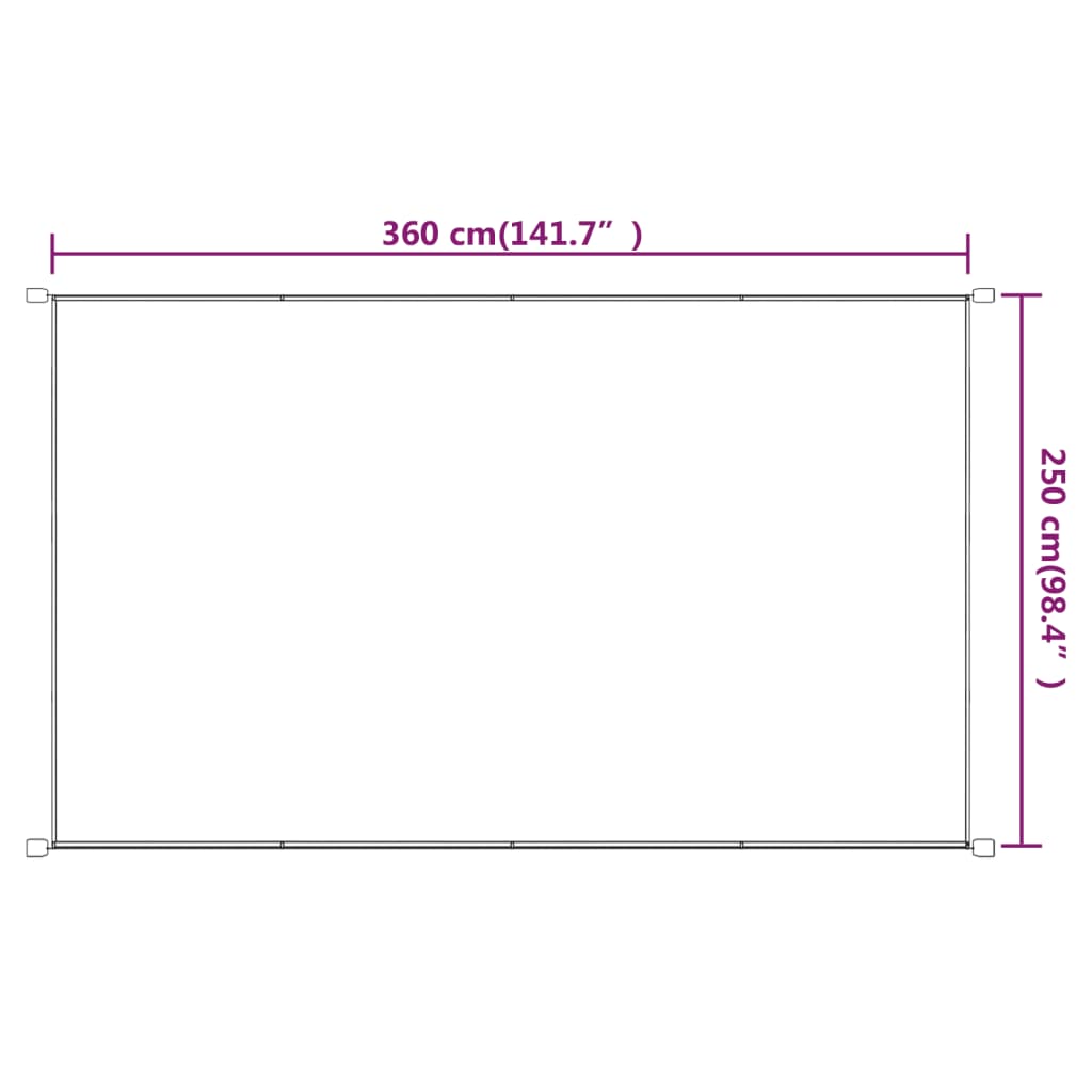 vidaXL Store vertical bleu 250x360 cm en tissu Oxford