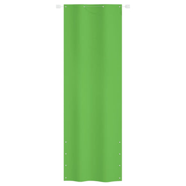 vidaXL Balkon-Sichtschutz Hellgrün 80x240 cm Oxford-Gewebe