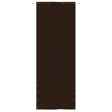 vidaXL Balkon-Sichtschutz Braun 80x240 cm Oxford-Gewebe