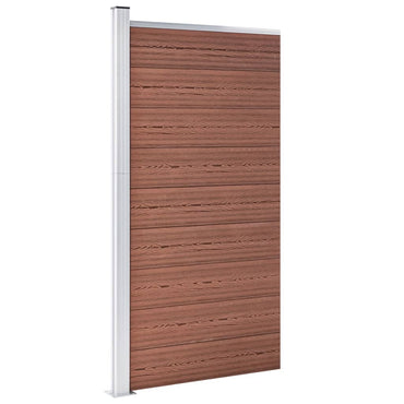 vidaXL Zaunelement WPC 95x186 cm Braun
