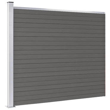 vidaXL Panneau de clôture WPC 175x146 cm Gris