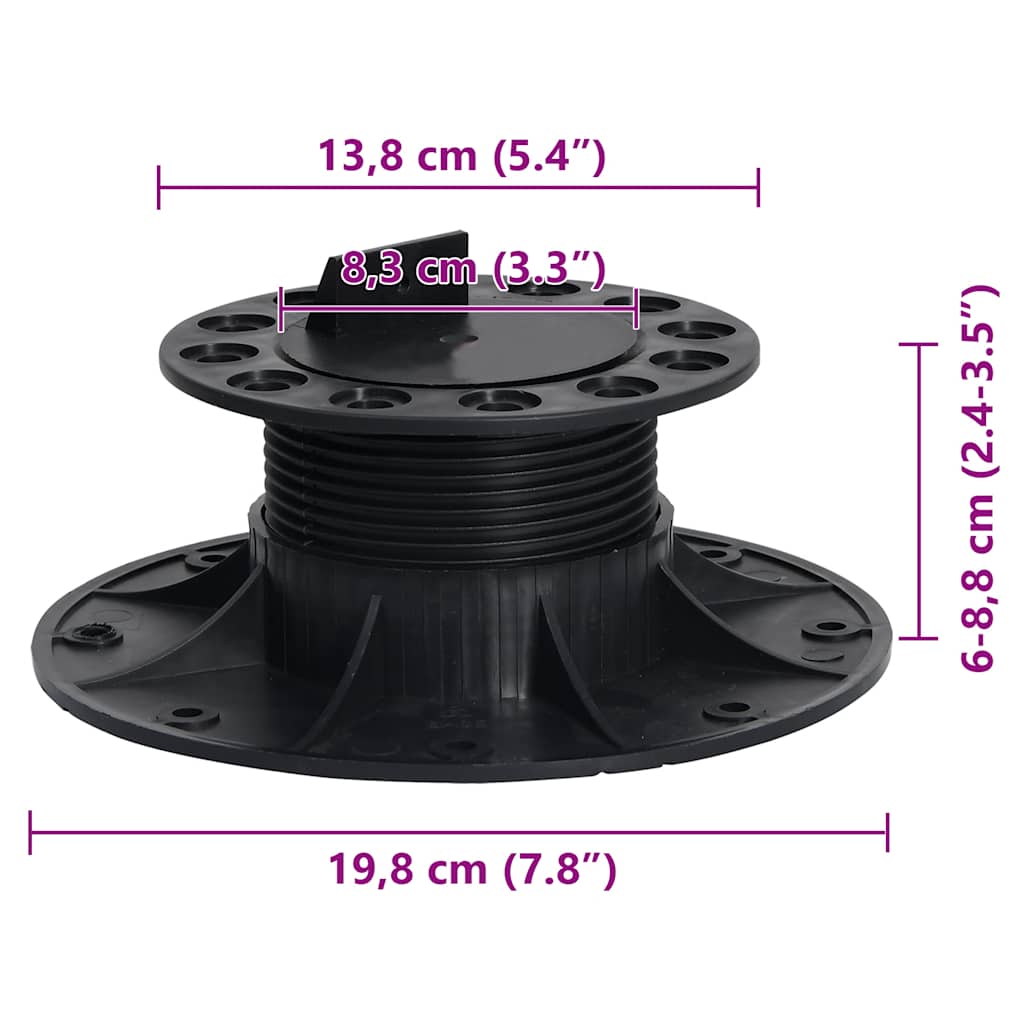 Stelzlager Verstellbar 10 Stk. 60-88 mm
