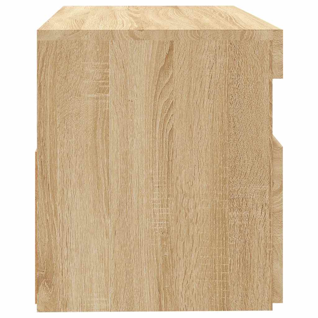 Meuble TV vidaXL avec lumières LED chêne Sonoma 60x35x40 cm