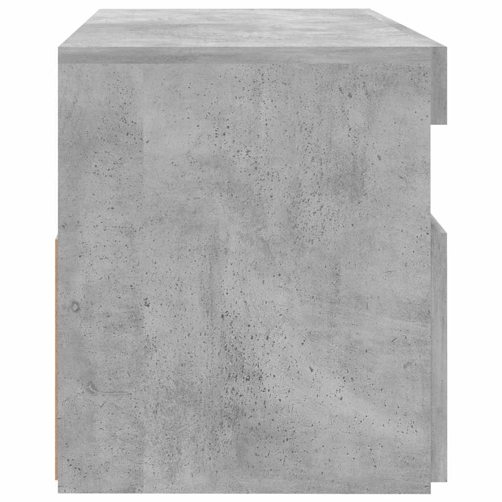 Meuble TV vidaXL avec lumières LED gris béton 60x35x40 cm
