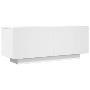 vidaXL Meuble TV blanc 100x35x40 cm aggloméré