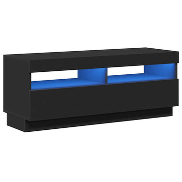Meuble TV vidaXL avec lumières LED noir 100x35x40 cm