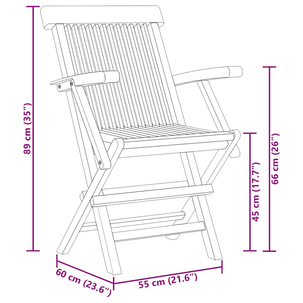 vidaXL Ensemble de salle à manger de jardin 5 pcs en teck massif