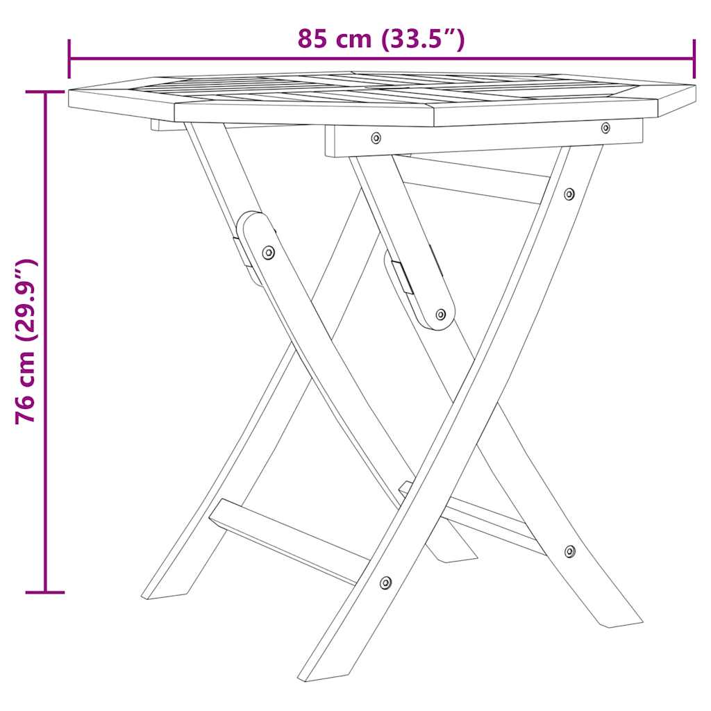 vidaXL Ensemble de salle à manger de jardin 5 pcs en teck massif