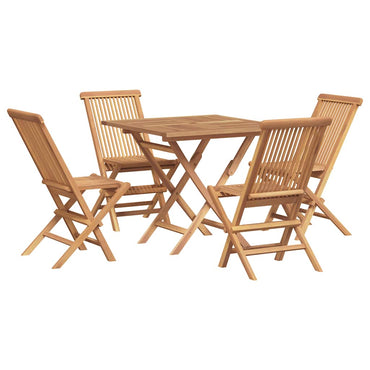 vidaXL Ensemble de salle à manger de jardin 5 pcs en teck massif