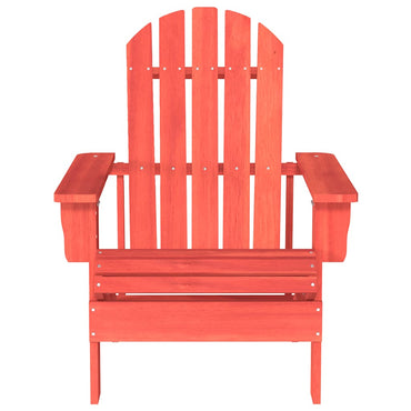 vidaXL Adirondack-Gartenstuhl Massivholz Tanne Rot