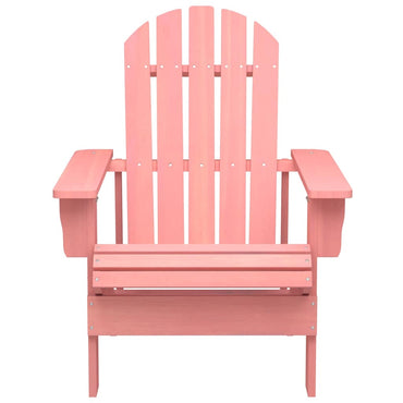 vidaXL Adirondack-Gartenstuhl Massivholz Tanne Rosa