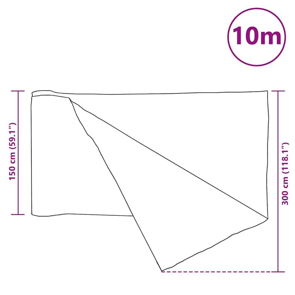 vidaXL Brise-vue anthracite 1,5x10 m PEHD 75 g/m²
