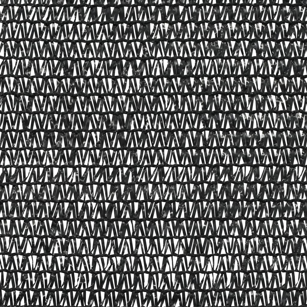 vidaXL Zaunblende Schwarz 1,8x50 m HDPE 75 g/m²