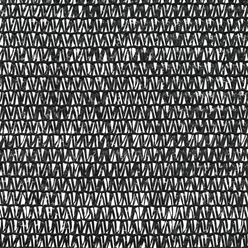 vidaXL Zaunblende Schwarz 2x50 m HDPE 75 g/m²