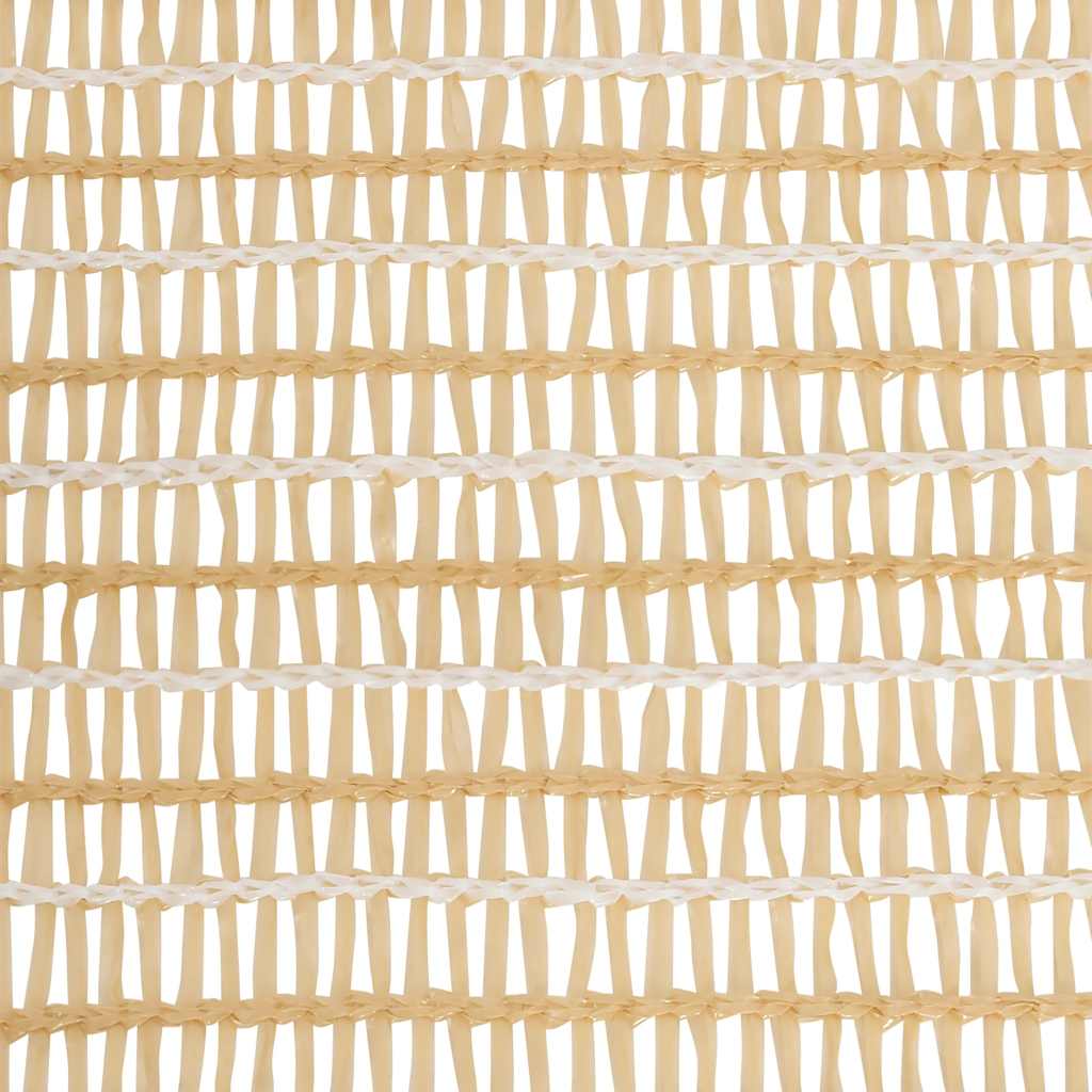 vidaXL Zaunblende Beige 2x25 m HDPE 195 g/m²
