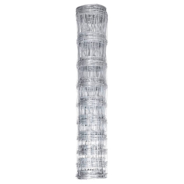 vidaXL Clôture de jardin en acier galvanisé 50x1,5 m Argenté