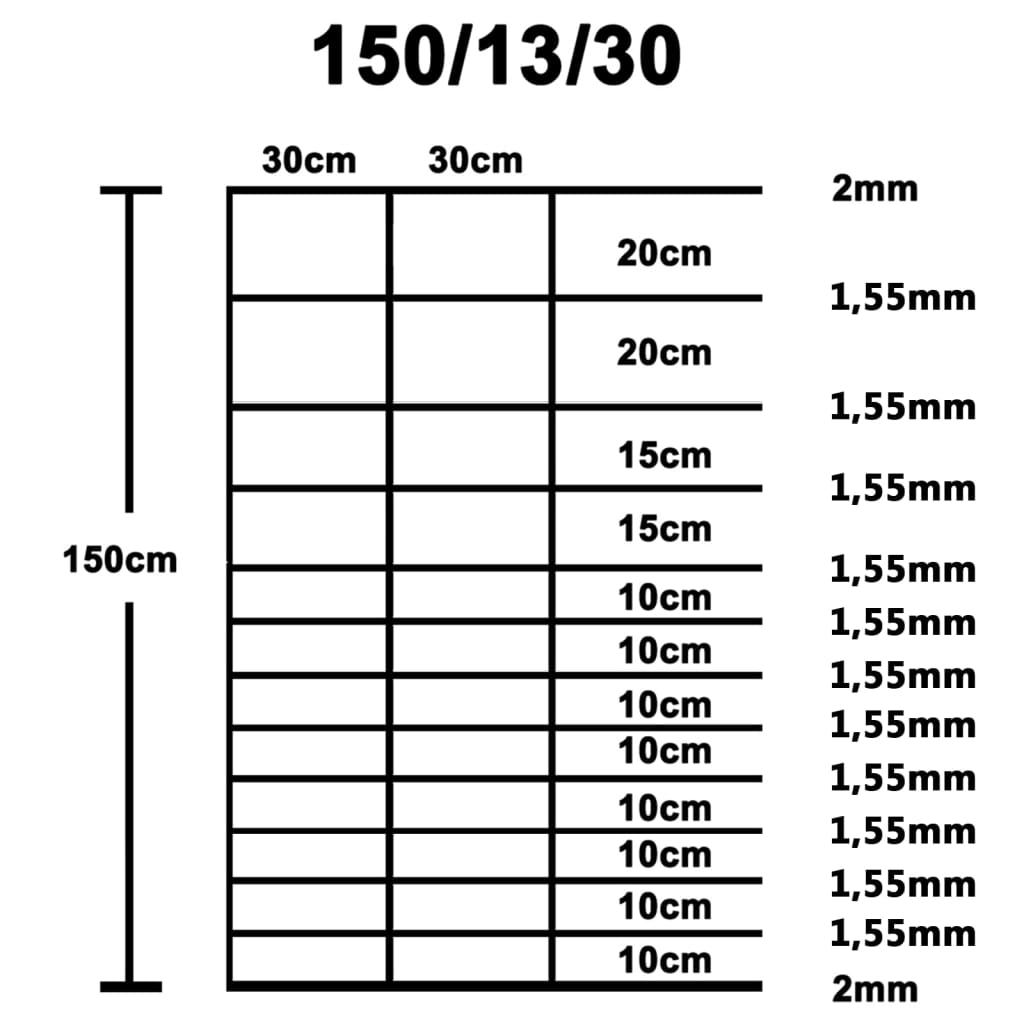 vidaXL Clôture de jardin en acier galvanisé 50 x 1,5 m Argentée