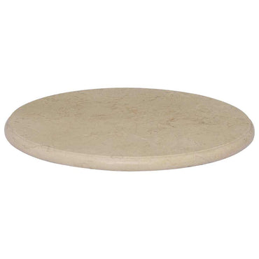 vidaXL Plateau de table crème Ø50x2,5 cm Marbre