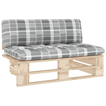 vidaXL Canapé d'angle de jardin en bois de pin imprégné