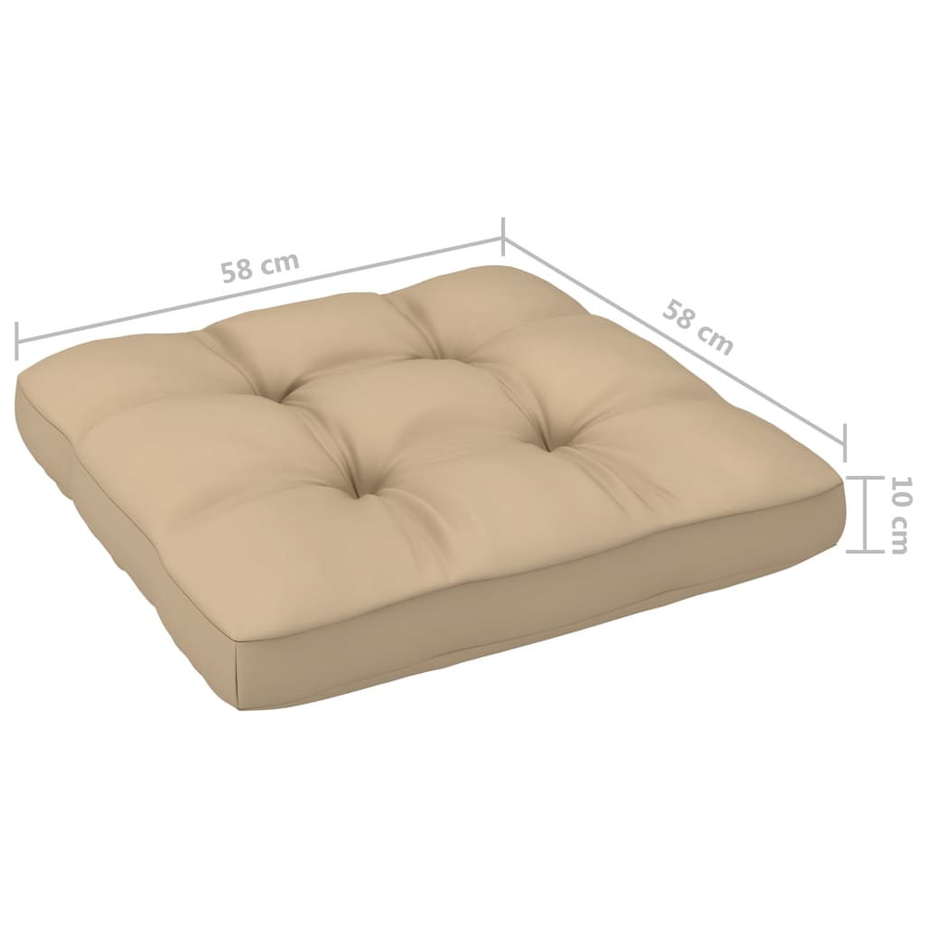 vidaXL 4-tlg. Paletten-Lounge-Set mit Kissen Imprägniertes Kiefernholz