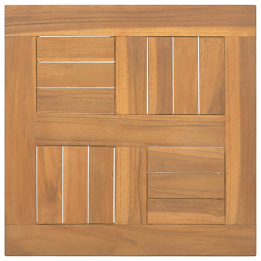 vidaXL Plateau de table carré 40x40x2,5 cm en teck massif