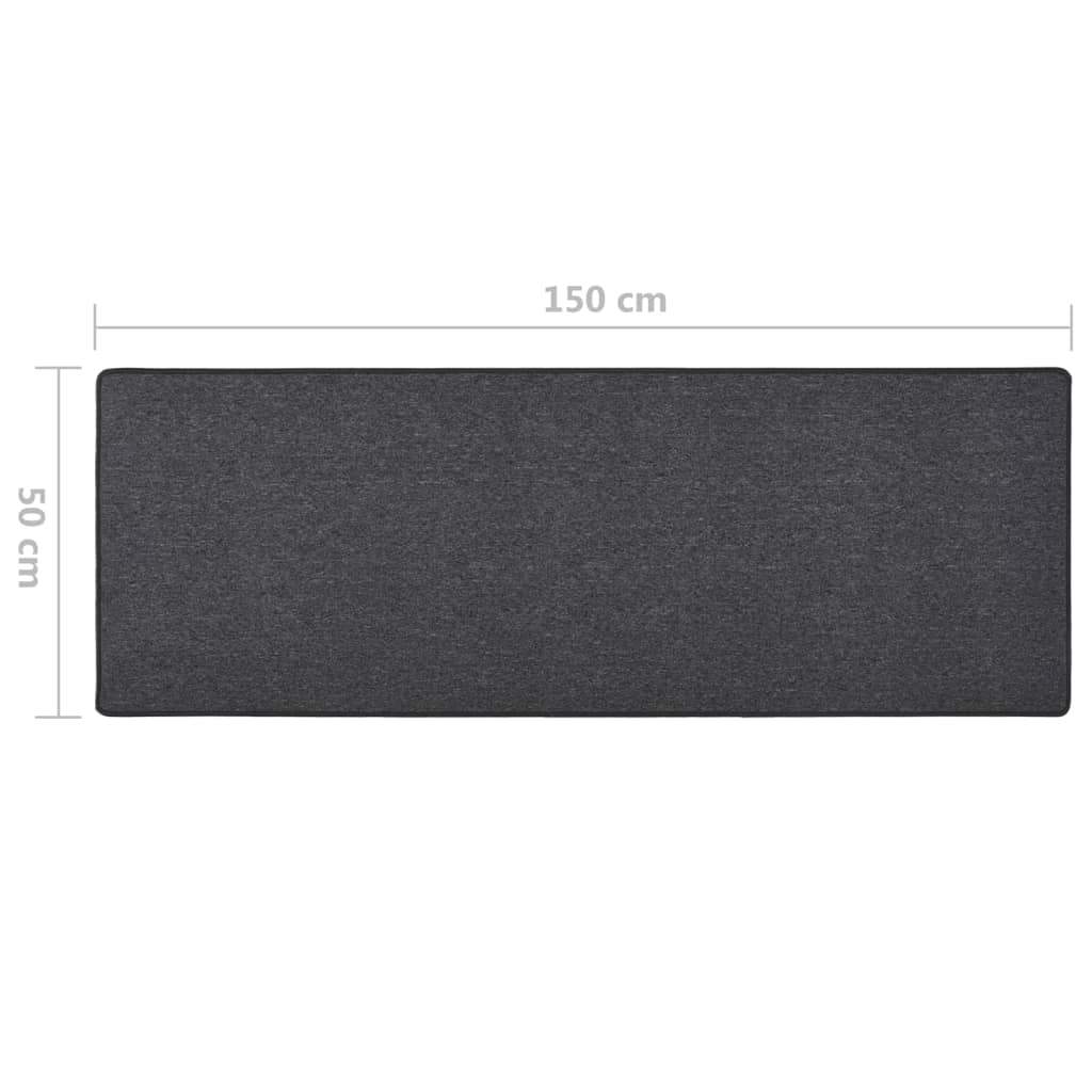vidaXL Tapis de couloir anthracite 50x150 cm