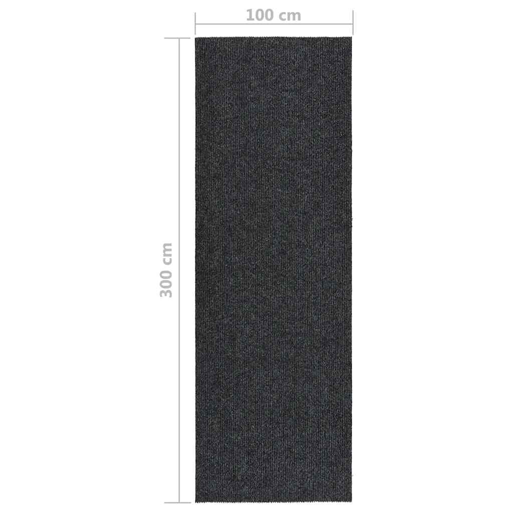 vidaXL Tapis anti-salissures 100x300 cm Anthracite
