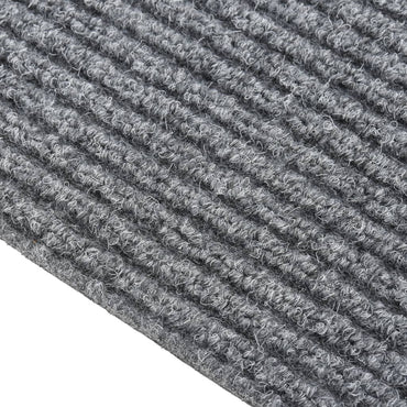 vidaXL Tapis de couloir anti-salissures Gris 100x350 cm