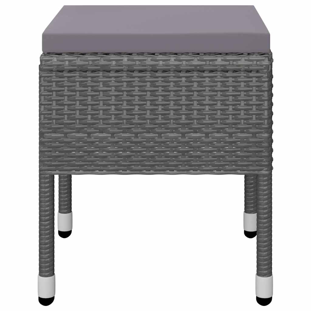 vidaXL Salle à manger de jardin 5 pcs Gris