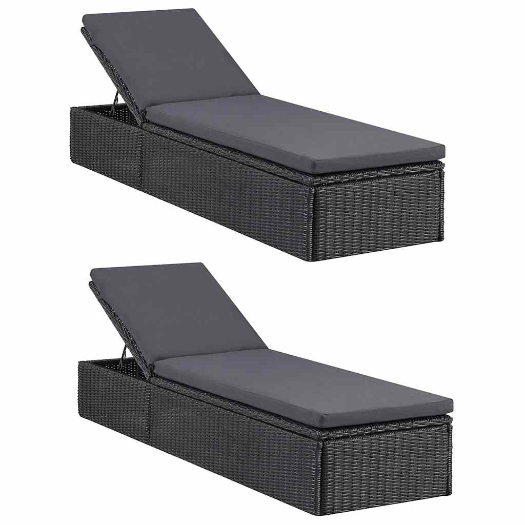 9-tlg. Garten-Essgruppe Schwarz