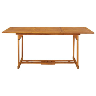 vidaXL Garten-Esstisch 180x90x75 cm Massivholz Akazie