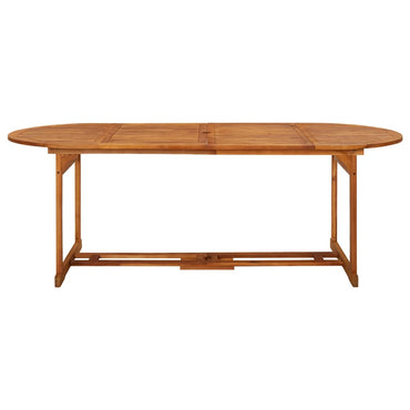 vidaXL Garten-Esstisch 220x90x75 cm Massivholz Akazie