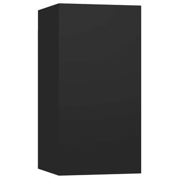 vidaXL Meuble TV Noir 30,5x30x60 cm Bois d'ingénierie