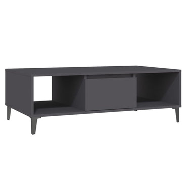 vidaXL Couchtisch Grau 103,5x60x35 cm Holzwerkstoff