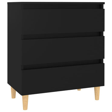 vidaXL Sideboard Schwarz 60x35x69 cm Holzwerkstoff