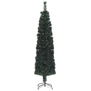 vidaXL Künstlicher Weihnachtsbaum Schlank mit Ständer 180 cm Glasfaser