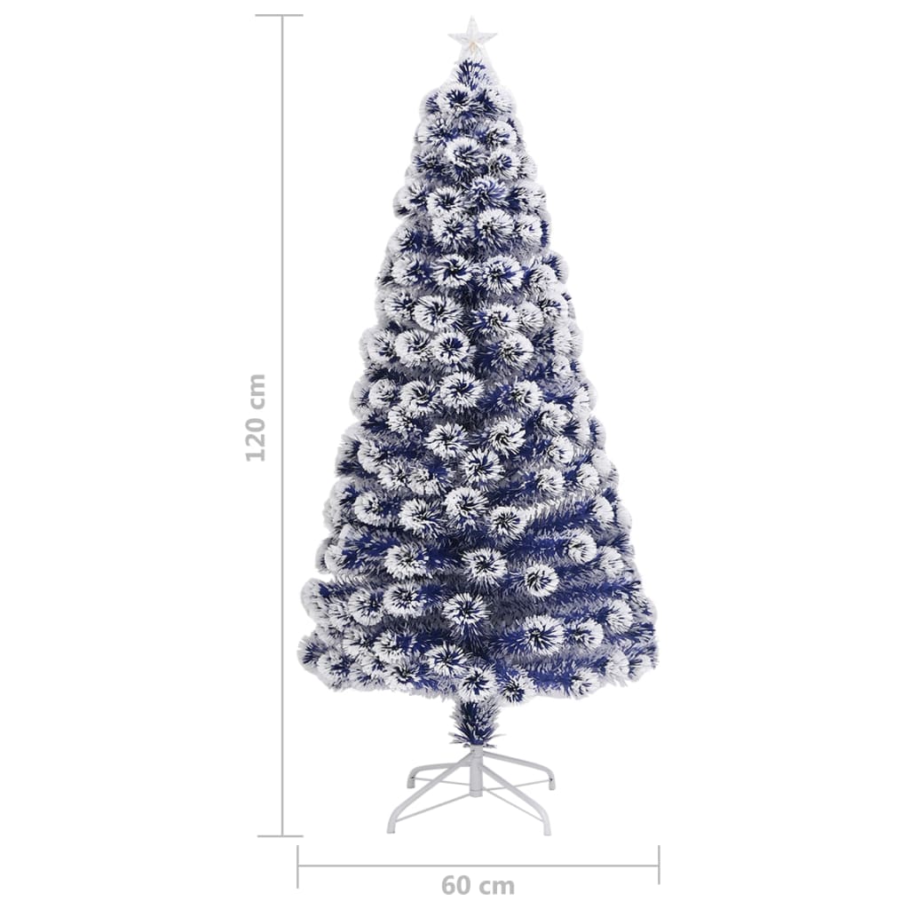 Künstlicher Weihnachtsbaum mit Beleuchtung 120 cm Glasfaser