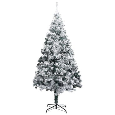 vidaXL Künstlicher Weihnachtsbaum Beschneit Grün 300 cm PVC