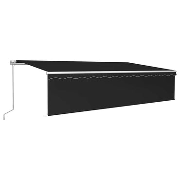 vidaXL Markise Manuell Einziehbar mit Rollo 6x3 m Anthrazit