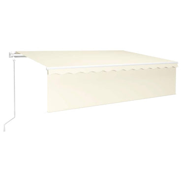 vidaXL Markise Automatisch Einziehbar mit Volant 6x3 m Creme