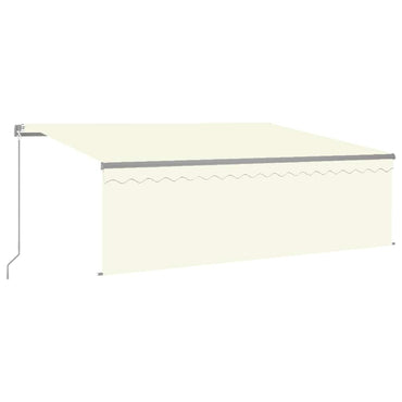 vidaXL Markise Manuell Einziehbar mit Rollo 4,5x3 m Creme